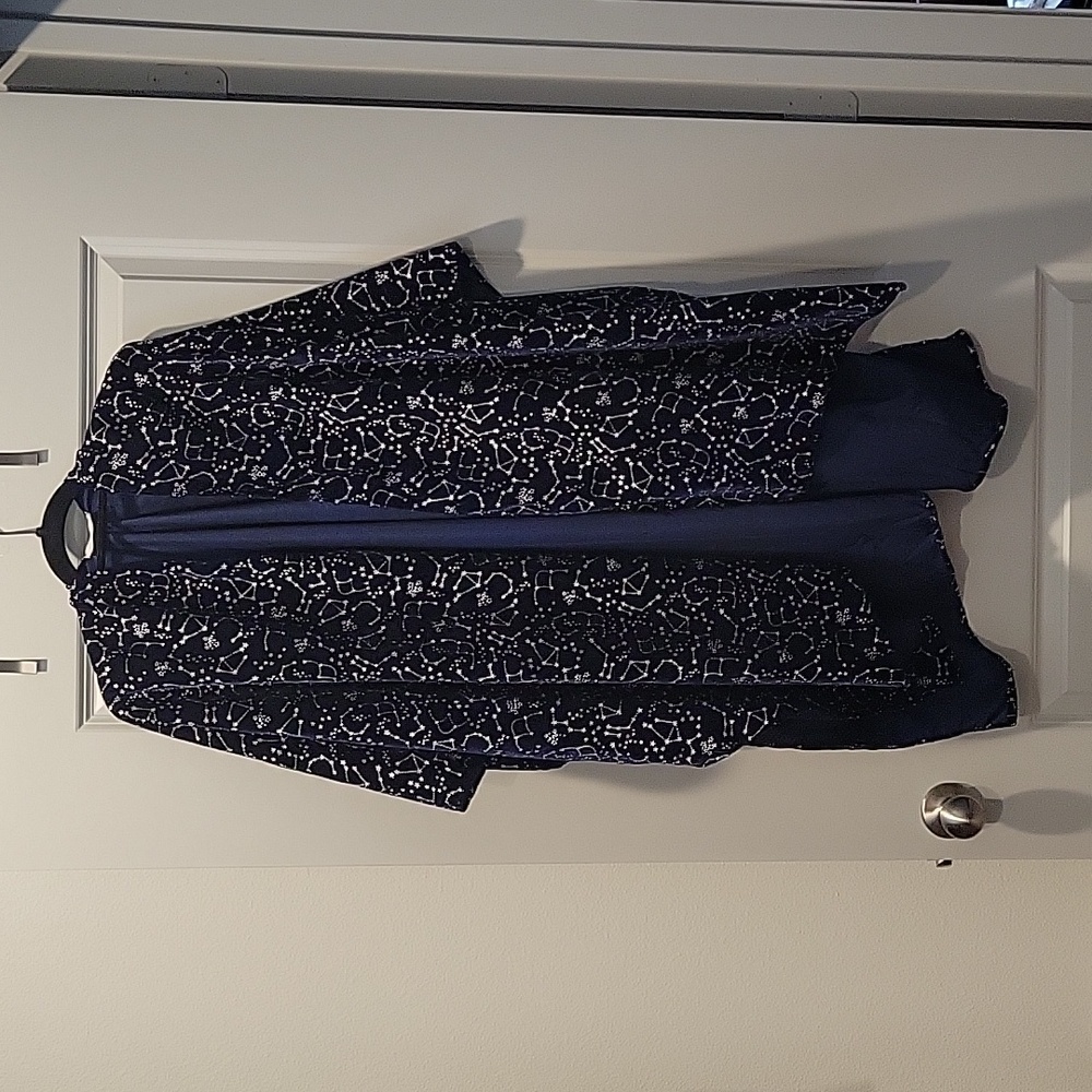 Free People Velvet Celestial/Star Print Kimono